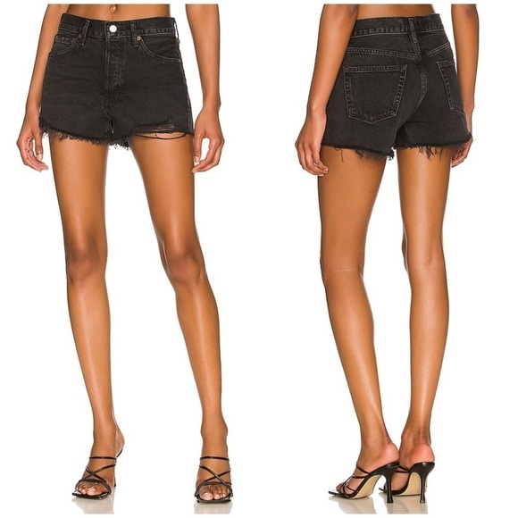 AGOLDE Denim Parker Shorts - Picture 1 of 8